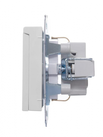 Розетка 1-м СП Vesna с заземл. с крышкой ПБТ механизм бел. LEZARD 742-0288-123B Розетка 1-м СП Vesna с заземл. с крышкой ПБТ механизм бел. LEZARD 742-0288-123B