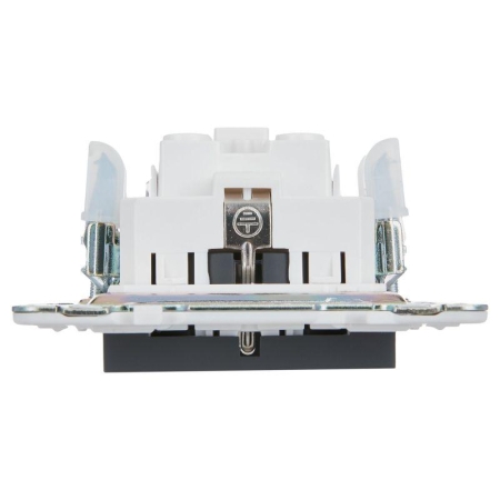 Розетка SKANDY 16А с заземл. без защ. шторок SK-R05G графит IEK SK-R11-16-K53