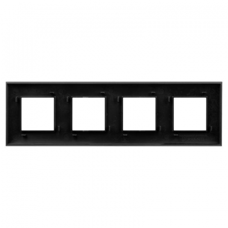 Рамка 4-м 8мод. Avanti "Черный матовый" DKC 4412908