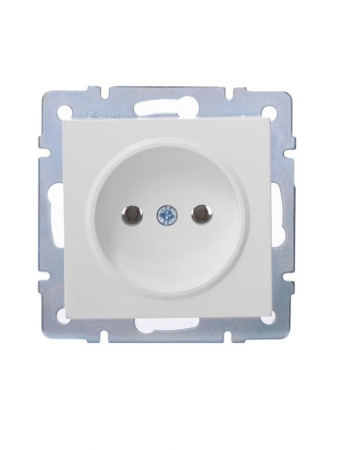 Розетка 1-м СП Vesna без заземл. ПБТ механизм бел. LEZARD 742-0288-121B Розетка 1-м СП Vesna без заземл. ПБТ механизм бел. LEZARD 742-0288-121B