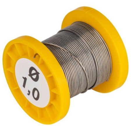 Припой с канифолью для пайки ПОС 61 трубка d1.0мм катушка 50гр Эра Б0061082