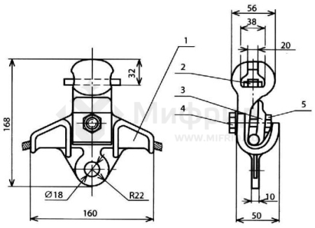 Седло одинарное под пестик КС-009