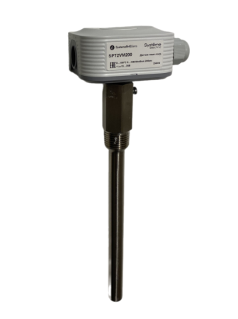 Датчик температуры погружной 0-100град.C/0-10В RS485/Modbus 200мм 24В с гильзой SE SPT2VM200