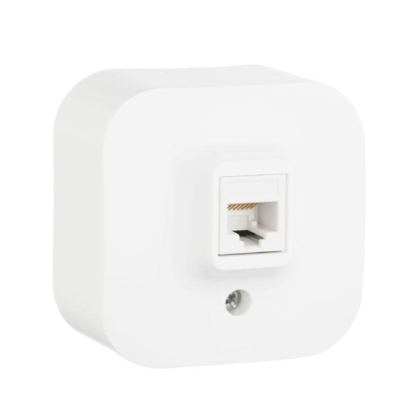 Розетка компьютерная 1-м ОП Quteo RJ45 кат.5E UTP бел. IEK 782224 Розетка компьютерная 1-м ОП Quteo RJ45 кат.5E UTP бел. IEK 782224