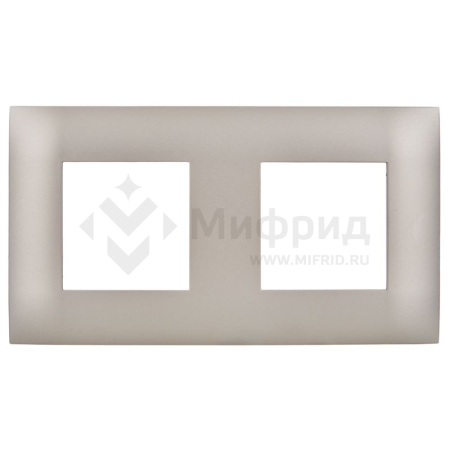 Рамка 2-м SKANDY SK-F02Sh шампань IEK SK-M22-K37