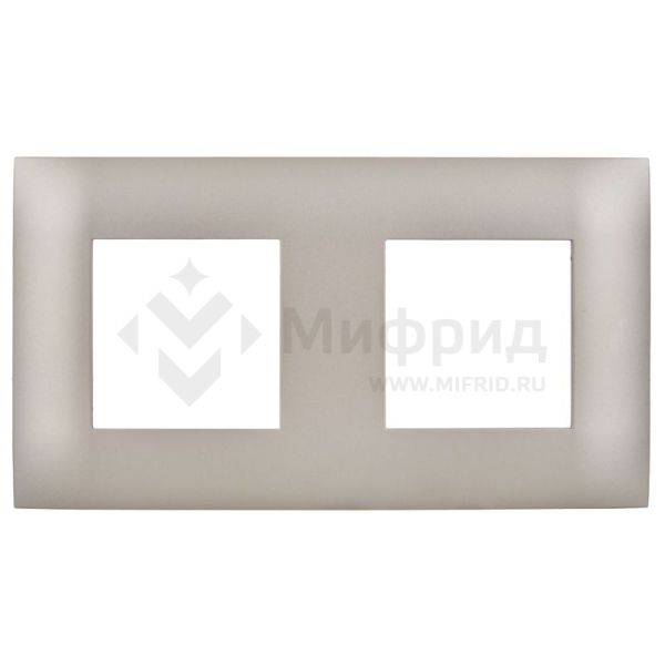 Рамка 2-м SKANDY SK-F02Sh шампань IEK SK-M22-K37
