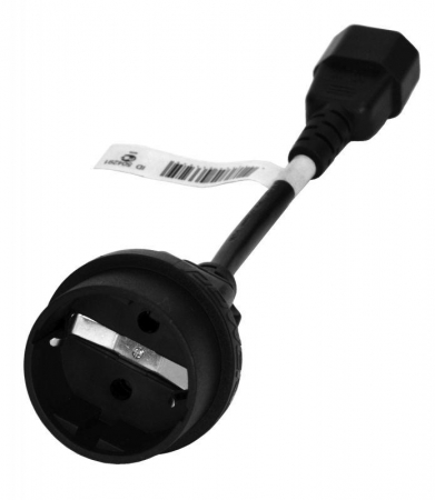 Кабель SCUT IEC-320 C14 to Socket Type-F 250В 10А POWERCOM 504291