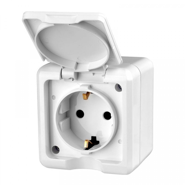 Розетка 1-м ОП Dita 16А IP54 250В с заземл. с крышкой бел. TOKOV ELECTRIC TKL-DT-R1Z-C01-IP54 Розетка 1-м ОП Dita 16А IP54 250В с заземл. с крышкой бел. TOKOV ELECTRIC TKL-DT-R1Z-C01-IP54