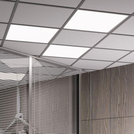 Светильник светодиодный 40Вт 6500К IP40 3800лм 595х595х23мм офисный матов. равномерной засветкой GAUSS 842161340 Светильник светодиодный 40Вт 6500К IP40 3800лм 595х595х23мм офисный матов. равномерной засветкой GAUSS 842161340