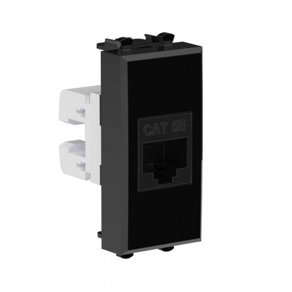 Розетка компьютерная 1мод. Avanti "Черный квадрат" RJ45 кат.5E без шторок модульная механизм DKC 4402661 Розетка компьютерная 1мод. Avanti "Черный квадрат" RJ45 кат.5E без шторок модульная механизм DKC 4402661