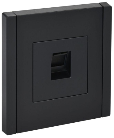 Розетка компьютерная RJ45 кат.5E FORTE&PIANO FP132 черн. IEK FP-K10-1-K02