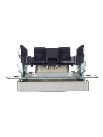 Розетка BRITE РС10-1-0-БрА 10А без заземл. без защ. шторок механизм алюм. IEK BR-R10-10-K47 Розетка BRITE РС10-1-0-БрА 10А без заземл. без защ. шторок механизм алюм. IEK BR-R10-10-K47