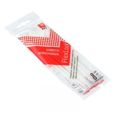 Хомут P6.6 3.6х150 FlexLock стандартный бел. (уп.100шт) PROxima EKF plc-fl-ctsw-3.6x150 Хомут P6.6 3.6х150 FlexLock стандартный бел. (уп.100шт) PROxima EKF plc-fl-ctsw-3.6x150