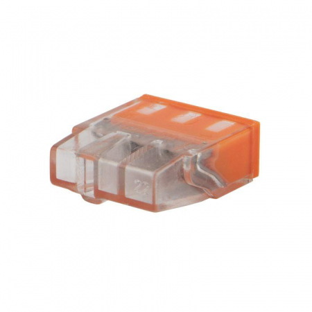 Экспресс-клемма строительно-монтажная СМК 2273-243 3-проводная 0.5-2.5кв.мм с пастой (блист.5шт) Rexant 07-3217-5