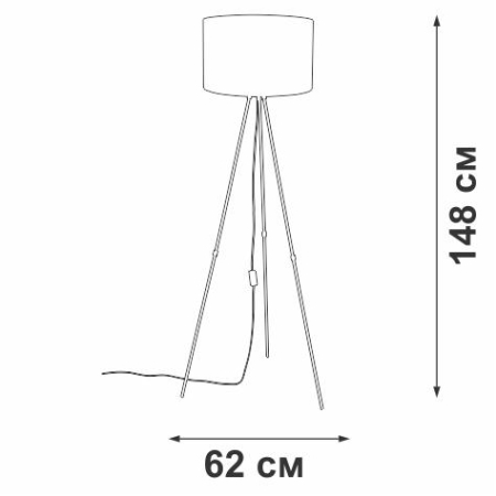 Светильник напольный 1xE27 макс. 40Вт Vitaluce V2957-0/1P Светильник напольный 1xE27 макс. 40Вт Vitaluce V2957-0/1P