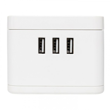 Удлинитель "Куб" 2х1.3м 3USB 2.4А+зарядное устройство 1кв.мм EKF UBA-CUB-3-WC Удлинитель "Куб" 2х1.3м 3USB 2.4А+зарядное устройство 1кв.мм EKF UBA-CUB-3-WC