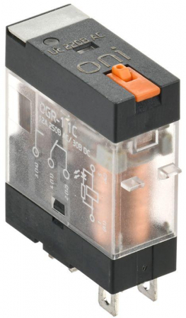 Реле общего назначения OGR-1 1C 220В AC с LED и тест. кнопкой ONI OGR-1-1C-AC220V-L-B Реле общего назначения OGR-1 1C 220В AC с LED и тест. кнопкой ONI OGR-1-1C-AC220V-L-B