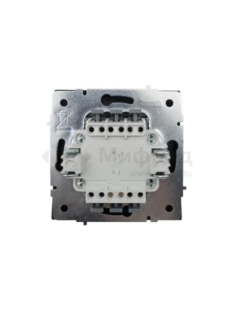 Выключатель проходной 1-кл. с индик. СП ZIMA IP20 10А безвинт. зажим черн. бархат LEZARD 704-4288-114QC