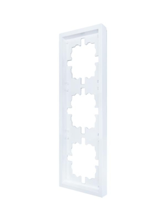 Рамка 3-мест. горизонт. ZIMA бел. LEZARD 704-0200-148