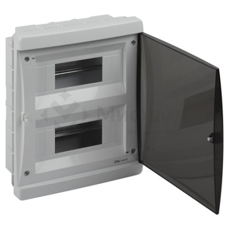 Корпус встраиваемый COMFORT ЩРВ-П-24 IP40 пластик. прозр. крышка бел. bf24cw Эра Б0067230