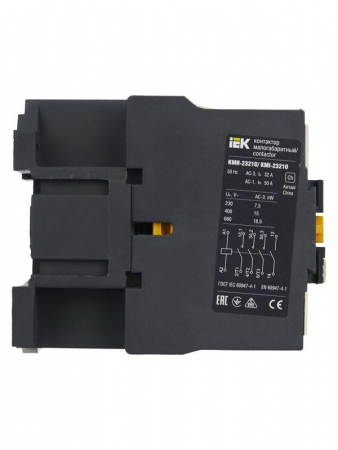 Контактор КМИ-23210 32А 230В/АС3 1НО KARAT IEK KKM21-032-230-10