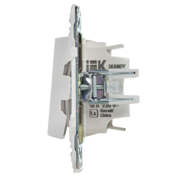 Выключатель 2-кл. SKANDY 10А SK-V04W арктич. бел. IEK SK-V20-0-10-K01