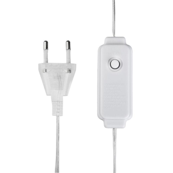 Гирлянда светодиодная "Роса "Фейерверк" 10м 250LED тепл. бел. 7.2Вт IP20 с контроллером на катушке Neon-Night 303-436