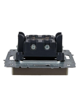 Выключатель перекрестный 1-кл. СП BRITE 10А ВС10-1-3-БрШ механизм шампань IEK BR-V13-0-10-K37