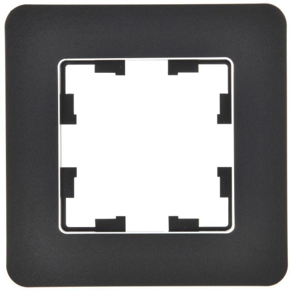 Рамка 1-м BRITE РУ-1-1-Бр метал. черн. RE IEK BR-M12-M-01-K02 Рамка 1-м BRITE РУ-1-1-Бр метал. черн. RE IEK BR-M12-M-01-K02