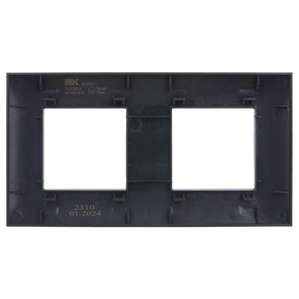 Рамка 2-м SKANDY SK-F02G графит IEK SK-M22-K53 Рамка 2-м SKANDY SK-F02G графит IEK SK-M22-K53
