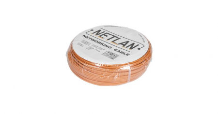 Кабель U/UTP 4 пары кат.5e класс D 100МГц ож BC чистая медь внутр. LSZH нг(B)-HF оранж. (уп.305м) NETLAN EC-UU004-5E-LSZH-OR