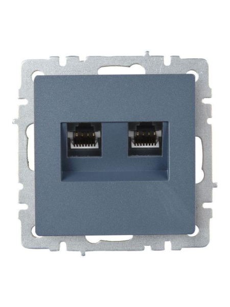 Розетка компьютерная двойн. СП RJ45 кат.6 BRITE РК11-2-БрМ механизм маренго IEK BR-K20-2-K35 Розетка компьютерная двойн. СП RJ45 кат.6 BRITE РК11-2-БрМ механизм маренго IEK BR-K20-2-K35