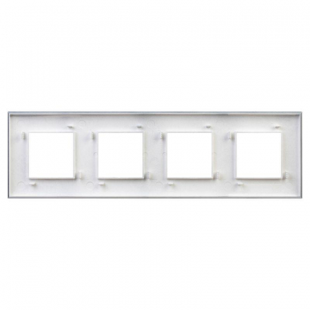 Рамка 4-м 8мод. Avanti "Закаленная сталь" DKC 4404908 Рамка 4-м 8мод. Avanti "Закаленная сталь" DKC 4404908