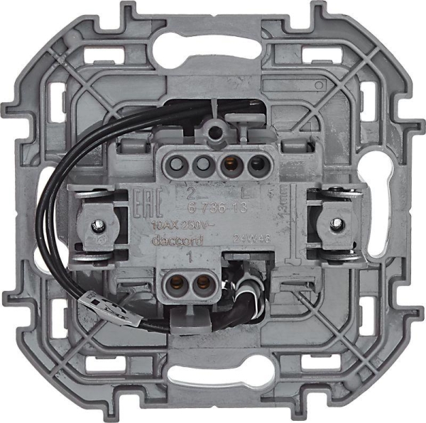 Выключатель 1-кл. Inspiria 10А IP20 250В 10AX с подсветкой/индикацией механизм антрацит IEK 673613 Выключатель 1-кл. Inspiria 10А IP20 250В 10AX с подсветкой/индикацией механизм антрацит IEK 673613