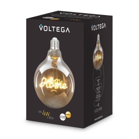 Лампа светодиодная Loft Led G125 4Вт 2500К E27 Voltega 8551 Лампа светодиодная Loft Led G125 4Вт 2500К E27 Voltega 8551