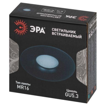 Светильник алюминиевый KL105 BK MR16 GU5.3 встраив. черн. Эра Б0059792 Светильник алюминиевый KL105 BK MR16 GU5.3 встраив. черн. Эра Б0059792