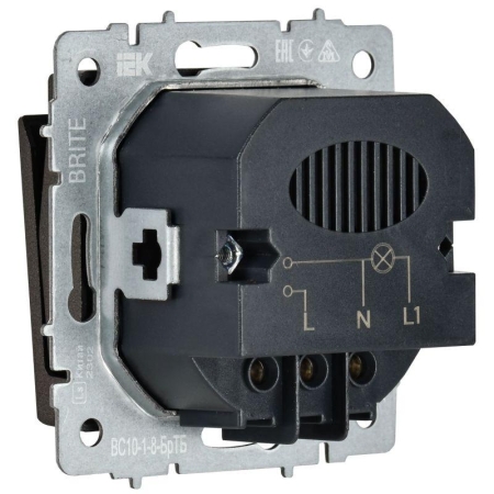 Выключатель карточный BRITE 30А ВС10-1-8-БрТБ механизм бронза IEK BR-V11-0-10-K45