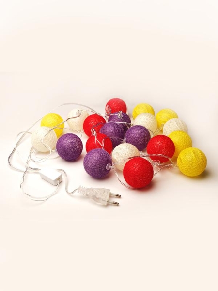 Гирлянда "Шарики" 2.85м ILD-20WW-CSH 20 тепл. бел. светодиодов для помещений SHLights 4690601047304 Гирлянда "Шарики" 2.85м ILD-20WW-CSH 20 тепл. бел. светодиодов для помещений SHLights 4690601047304