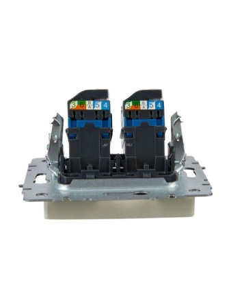 Розетка компьютерная двойн. СП RJ45 кат.6 BRITE РК11-2-БрКр механизм беж. IEK BR-K20-2-K10 Розетка компьютерная двойн. СП RJ45 кат.6 BRITE РК11-2-БрКр механизм беж. IEK BR-K20-2-K10