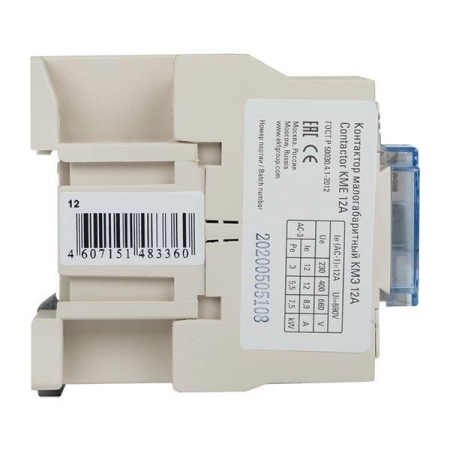 Контактор КМЭ 12А кат. 220В AC 1НЗ EKF ctr-s-12-220-nc Контактор КМЭ 12А кат. 220В AC 1НЗ EKF ctr-s-12-220-nc