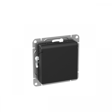 Розетка СП Эпика 16А IP44 с заземл. защ. шторки с крышкой механизм черн. EKF UP1-SOB-111-44 Розетка СП Эпика 16А IP44 с заземл. защ. шторки с крышкой механизм черн. EKF UP1-SOB-111-44