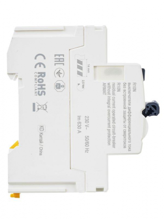 Выключатель дифференциального тока (УЗО) 2п 63А 30мА тип A ВДТ R10N ARMAT IEK AR-R10N-2-063A030 Выключатель дифференциального тока (УЗО) 2п 63А 30мА тип A ВДТ R10N ARMAT IEK AR-R10N-2-063A030