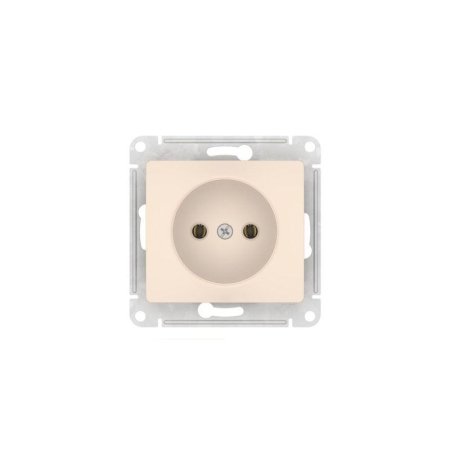 Розетка Glossa 16А без заземл. быстрозажим. клем. механизм беж. SE GSL000241S