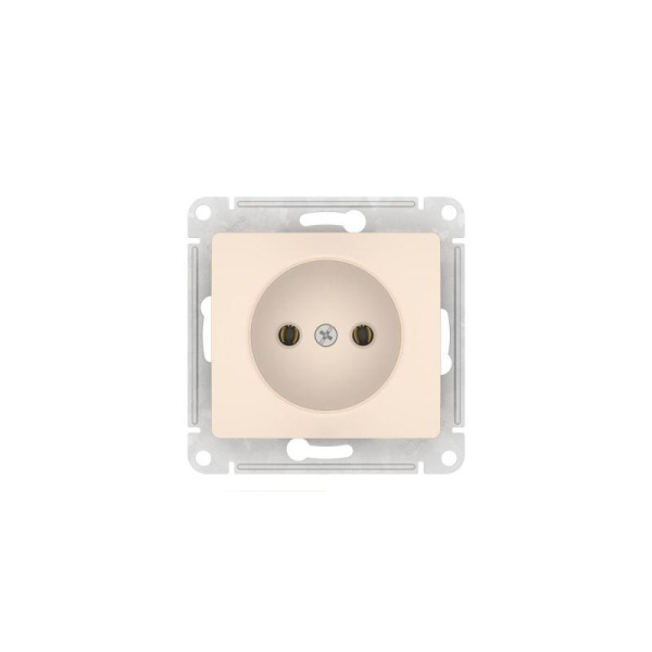 Розетка Glossa 16А без заземл. быстрозажим. клем. механизм беж. SE GSL000241S