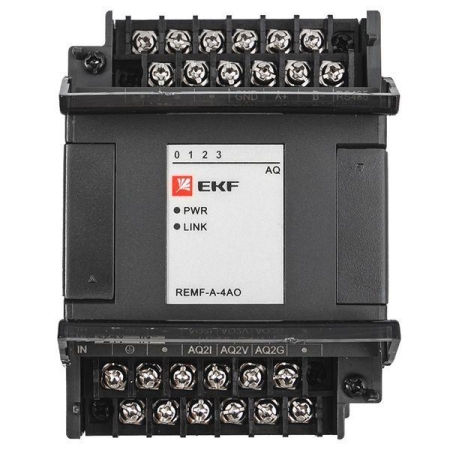 Модуль аналогового вывода REMF 4 PRO-Logic (без поверки) EKF REMF-A-4AO
