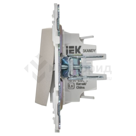 Выключатель 2-кл. SKANDY 10А SK-V04Sh шампань IEK SK-V20-0-10-K37