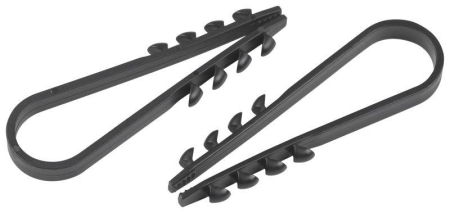 Дюбель-хомут 19-25мм для круглого кабеля NO-224-227 черн. (уп.100шт) Эра Б0066267