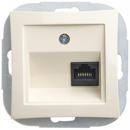 Розетка компьютерная СП Дуэт RJ45 кат.5E механизм беж. SchE WDE000283 Розетка компьютерная СП Дуэт RJ45 кат.5E механизм беж. SchE WDE000283