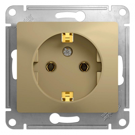 Розетка 1-м СП Glossa 16А IP20 с заземл. механизм титан SE GSL000443 Розетка 1-м СП Glossa 16А IP20 с заземл. механизм титан SE GSL000443