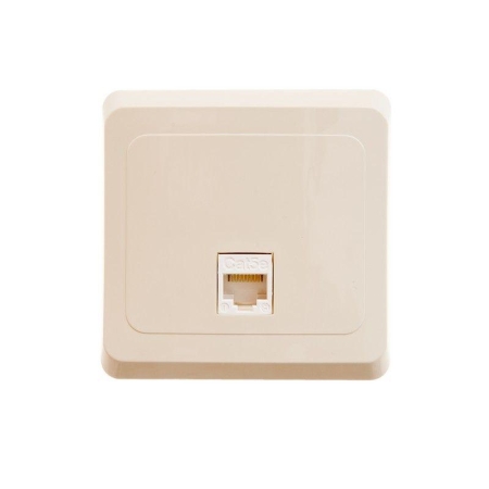 Розетка компьютерная 1-м СП Этюд RJ45 кат.5E крем. SE KOMC-001K Розетка компьютерная 1-м СП Этюд RJ45 кат.5E крем. SE KOMC-001K